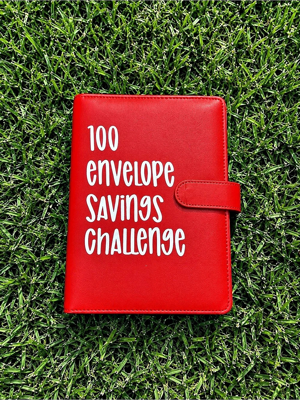 100 Envelope Savings Challenge Binder Red Planner